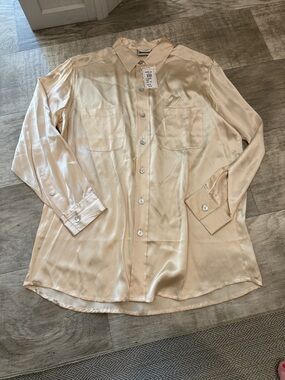 Chico's Silk Button-Down Blouse